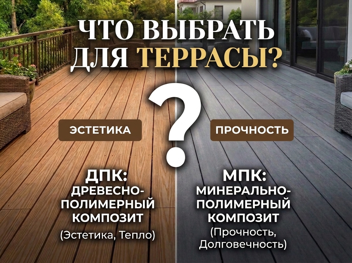 ДПК и МПК: Что выбрать для террасы? ДПК и МПК: Что выбрать для террасы?