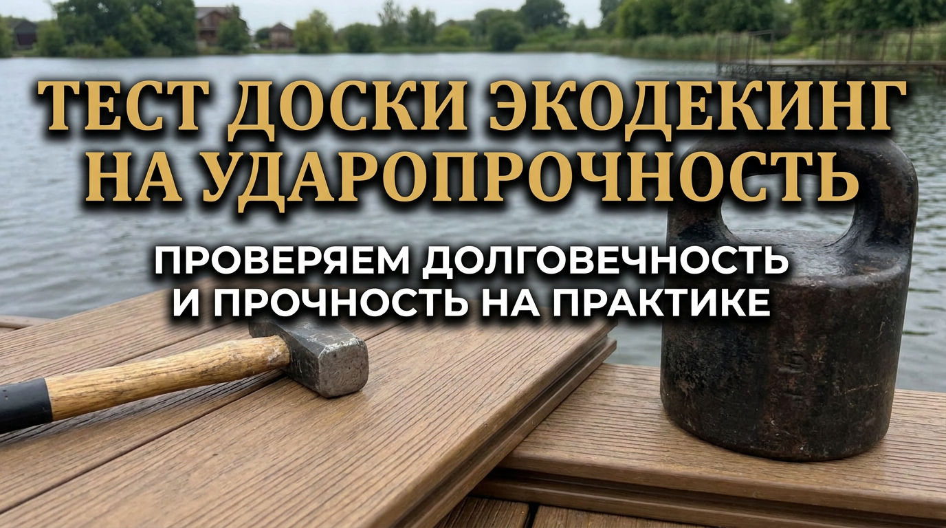 Тест доски Экодекинг на ударопрочность Тест доски Экодекинг на ударопрочность