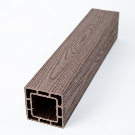 Столб для ограждений Ecodecking Техно 100x100x3000 Шоколад