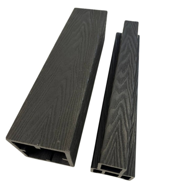 Столб для ограждений Ecodecking Техно 3D 120x120х3000 Венге