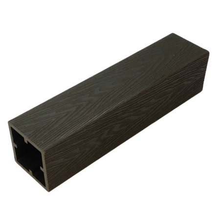 Столб для ограждений Ecodecking Техно 3D 120x120х3000 Венге