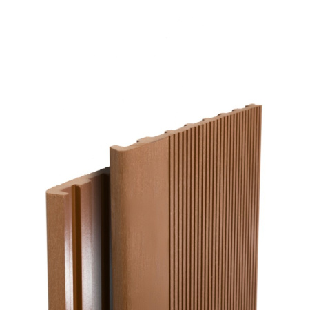 Ступень Ecodecking Техно полнотелая 345х22х4000 Бронза