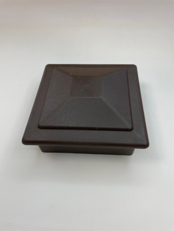 Крышка столба заборного Ecodecking Техно 120х120 Шоколад