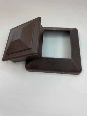 Юбка столба заборного Ecodecking Техно 120х120 Шоколад