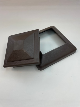 Юбка столба заборного Ecodecking Техно 120х120 Шоколад