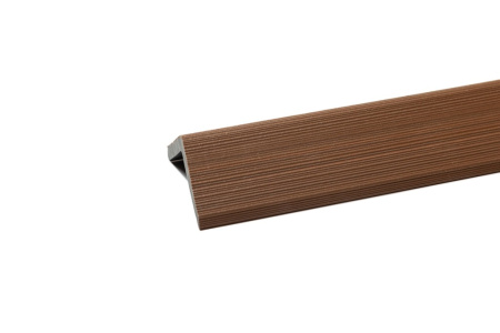 Уголок торцевой Ecodecking Скай коэкструзия 45х45х3000 Тик