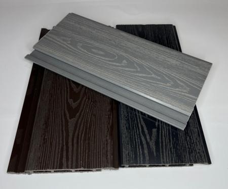 Фасадная доска (Сайдинг) Ecodecking Титан 160х17x4000 Антрацит