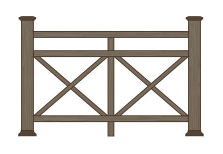 Ограждение из ДПК Ecodecking Бастион