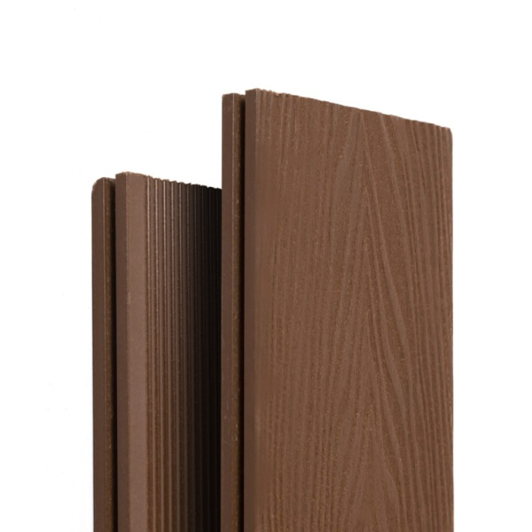 Террасная доска Ecodecking Экстра 3D полнотелая 140х20x3000 Шоколад