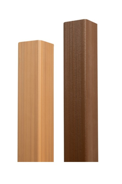 Уголок торцевой Ecodecking Скай коэкструзия 45х45х3000 Тик