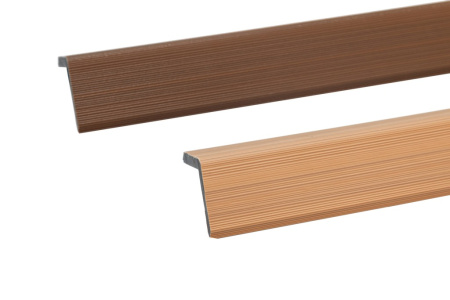 Уголок торцевой Ecodecking Скай коэкструзия 45х45х3000 Тик