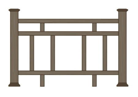 Ограждение из ДПК Ecodecking Орфорд