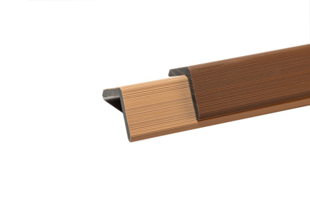 Уголок торцевой Ecodecking Скай коэкструзия 45х45х3000 Тик